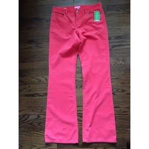 Lilly Pulitzer Corduroy Pants- Salmon